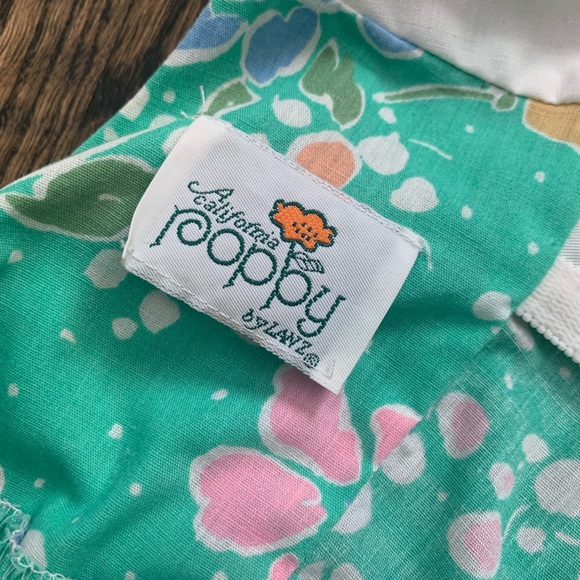 CALIFORNIA POPPY by LANZ  Vintage 1960’s Tie Strap  Floral Dress. - Picture 10 of 10